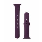 سوار Apple Watch سيليكون بلون بنفسجي داكن
