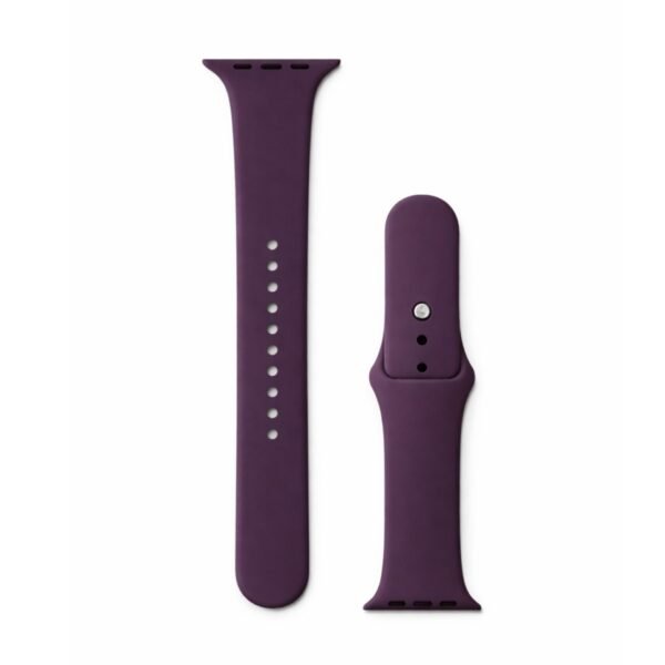 سوار Apple Watch سيليكون بلون بنفسجي داكن