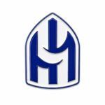 ستيكر شعار الهلال الأزرق بتصميم هندسي