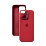كفر آيفون سيليكون بلون أحمر خمري بتصميم ناعم وفخم 📱🍷