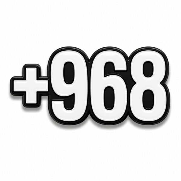 ستيكر رمز عمان +968 مناسب للجوال واللابتوب
