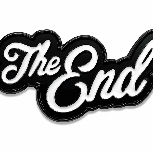ستيكر The End بتصميم كلاسيكي