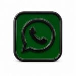 ستيكر شعار واتساب الأخضر الكلاسيكي