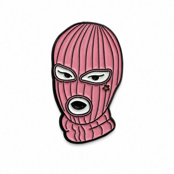 ستيكر قناع وردي بتصميم جريء وعصري