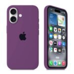 ⁦💜 كفر سيليكون بنفسجي للآيفون | Purple Silicone Case for iPhone⁩ - الصورة ⁦2⁩