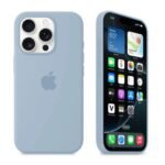 ⁦💙 كفر سيليكون ازرق فاتح | light Blue Silicone Case⁩ - الصورة ⁦2⁩