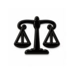 ستيكر ميزان العدالة القانوني Justice Scale Law Metal Sticker