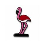 ستيكر فلامنجو وردي Pink Flamingo Bird Metal Sticker Cute Tropical Design