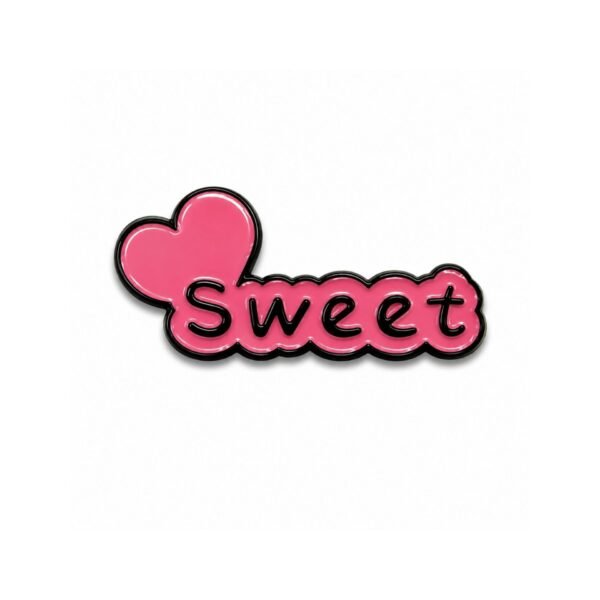 ستيكر سويت الوردي Sweet Heart Pink Metal Sticker Cute Design