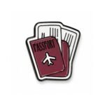 ستيكر جواز السفر وتذاكر السفر Travel Passport Metal Sticker