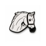 ستيكر رأس الحصان الأبيض White Horse Head Metal Sticker