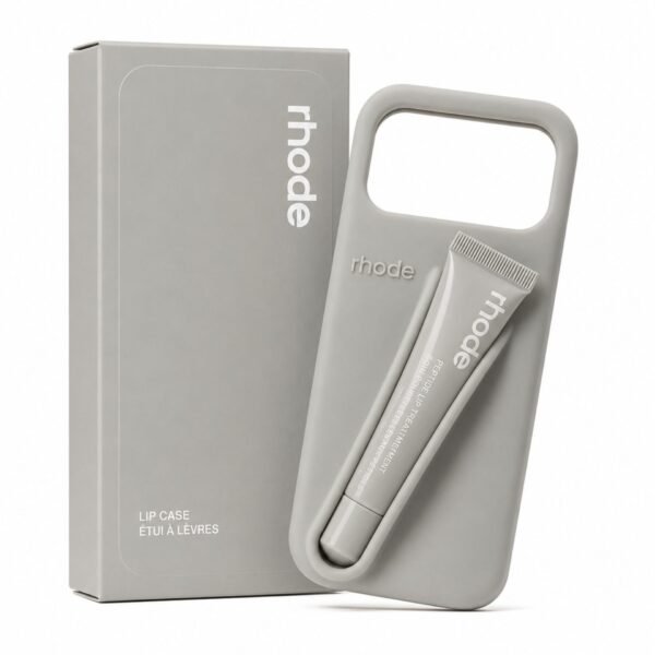 كفر Rhode Lip Case رمادي فاتح مع ملمع الشفاه Rhode