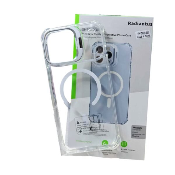 كفر ايفون شفاف Belkin MagSafe مع ستاند مقاوم للاصفرار