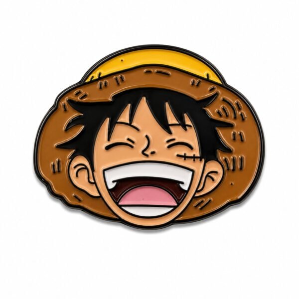 ستيكر معدني لشخصية لوفي من أنمي One Piece.