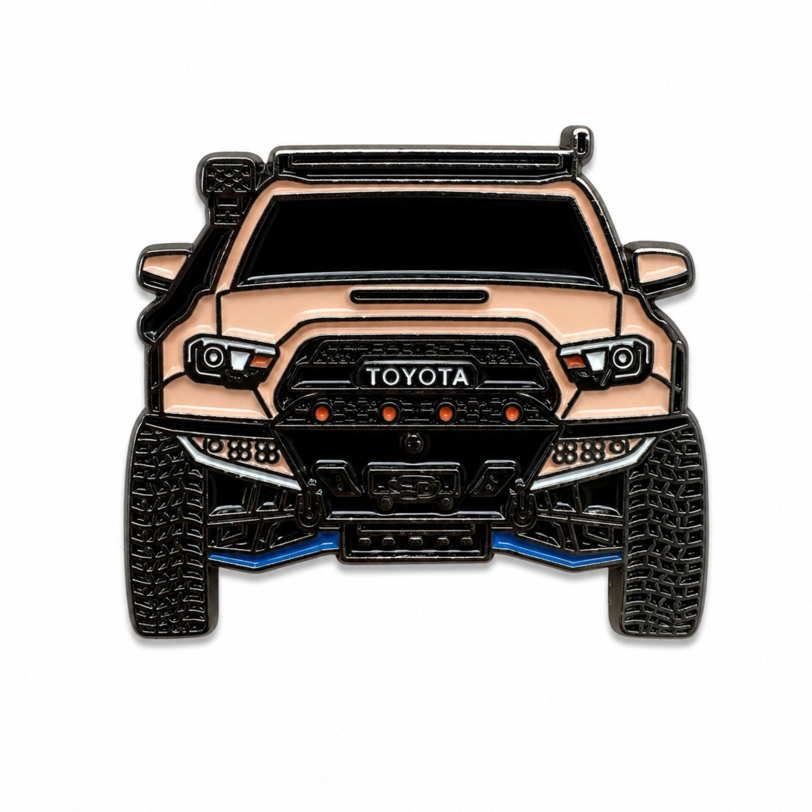 toyota-4runner-off-road-sticker-1.jpg ستيكر Toyota 4Runner أوف رود بتصميم الواجهة الأمامية بخلفية بيضاء.