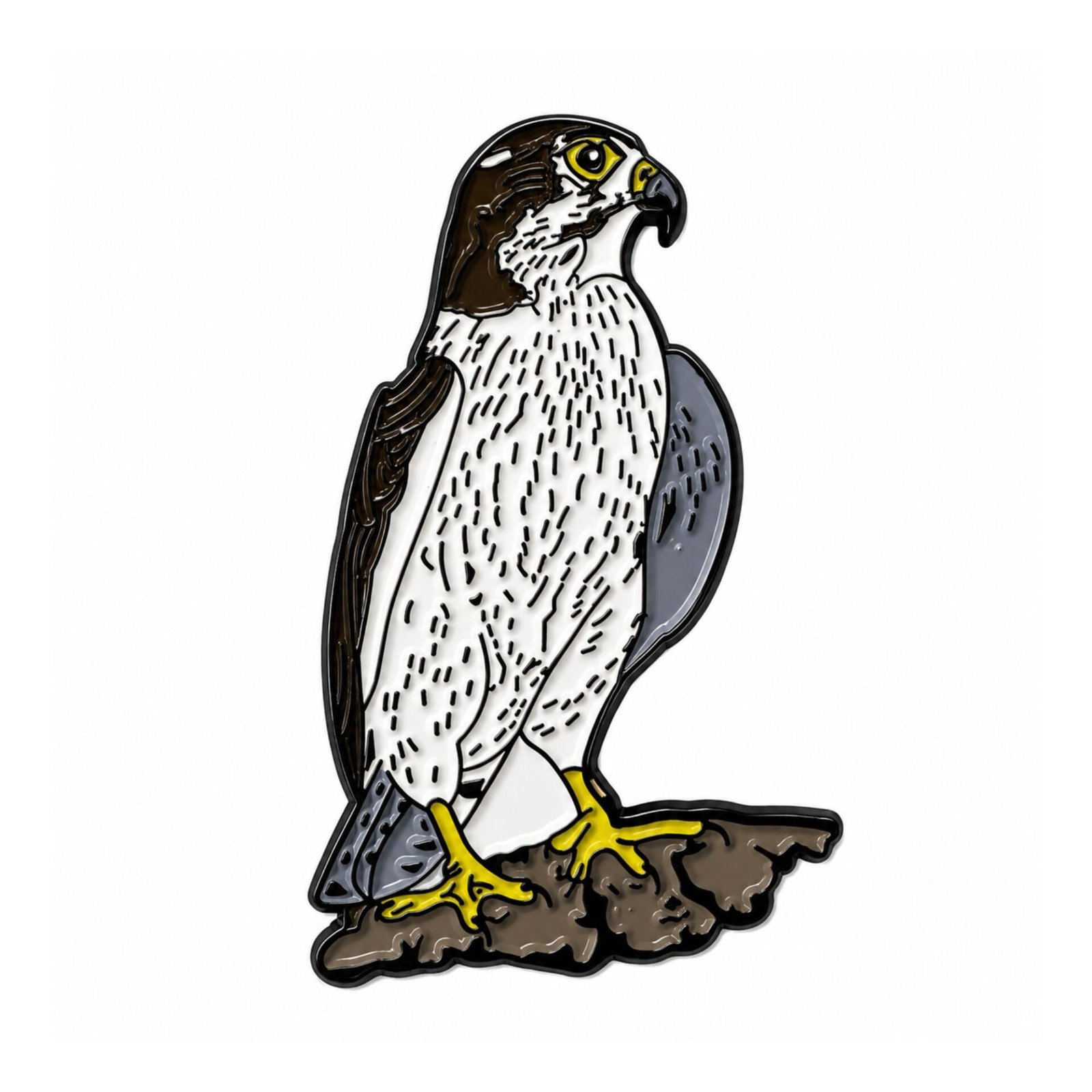 falcon-metal-sticker.jpg ستيكر معدني على شكل صقر بتصميم واقعي فاخر.