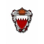 ستيكر معدني مستوحى من شعار مملكة البحرين بتصميم أنيق.