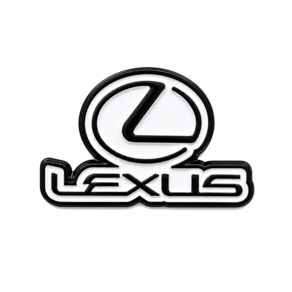 ستيكر شعار Lexus أسود عالي الجودة.
