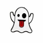 Cute Ghost Sticker بتصميم كرتوني مرح.