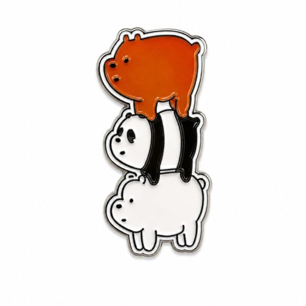 ستيكر معدني لشخصيات We Bare Bears.
