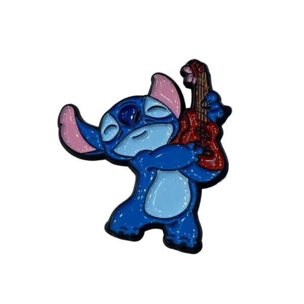 Stitch Ukulele Sticker بتصميم كيوت وملون.