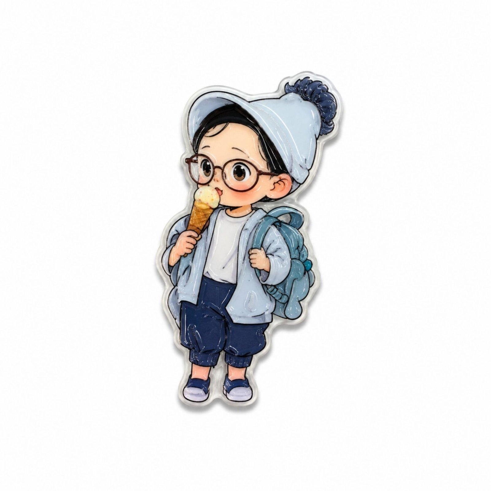 cute-girl-ice-cream-metal-sticker.jpg ستيكر معدني لطفلة تحمل آيس كريم.