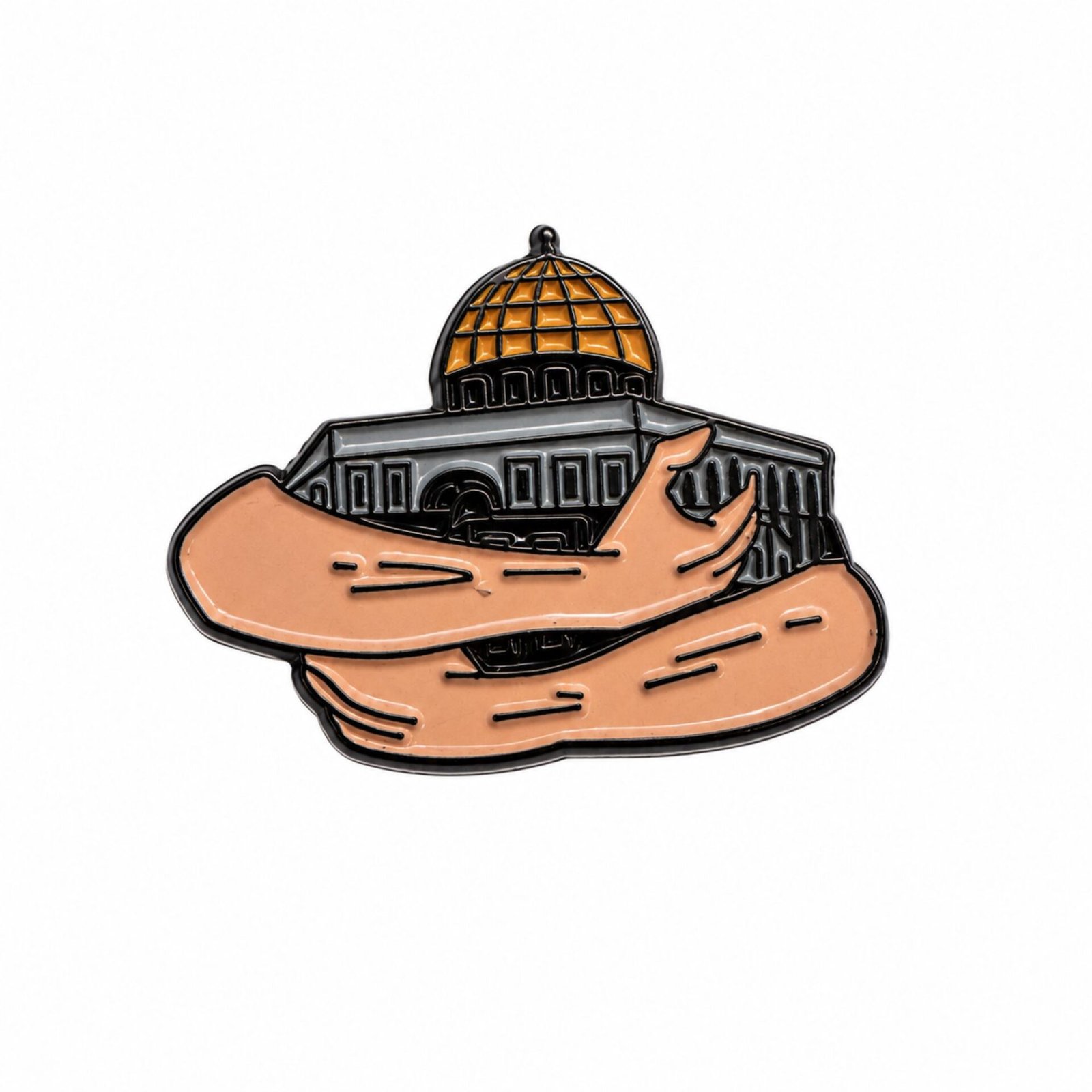 al-aqsa-in-our-hearts-sticker.jpg ستيكر احتضان المسجد الأقصى بتصميم فني مميز