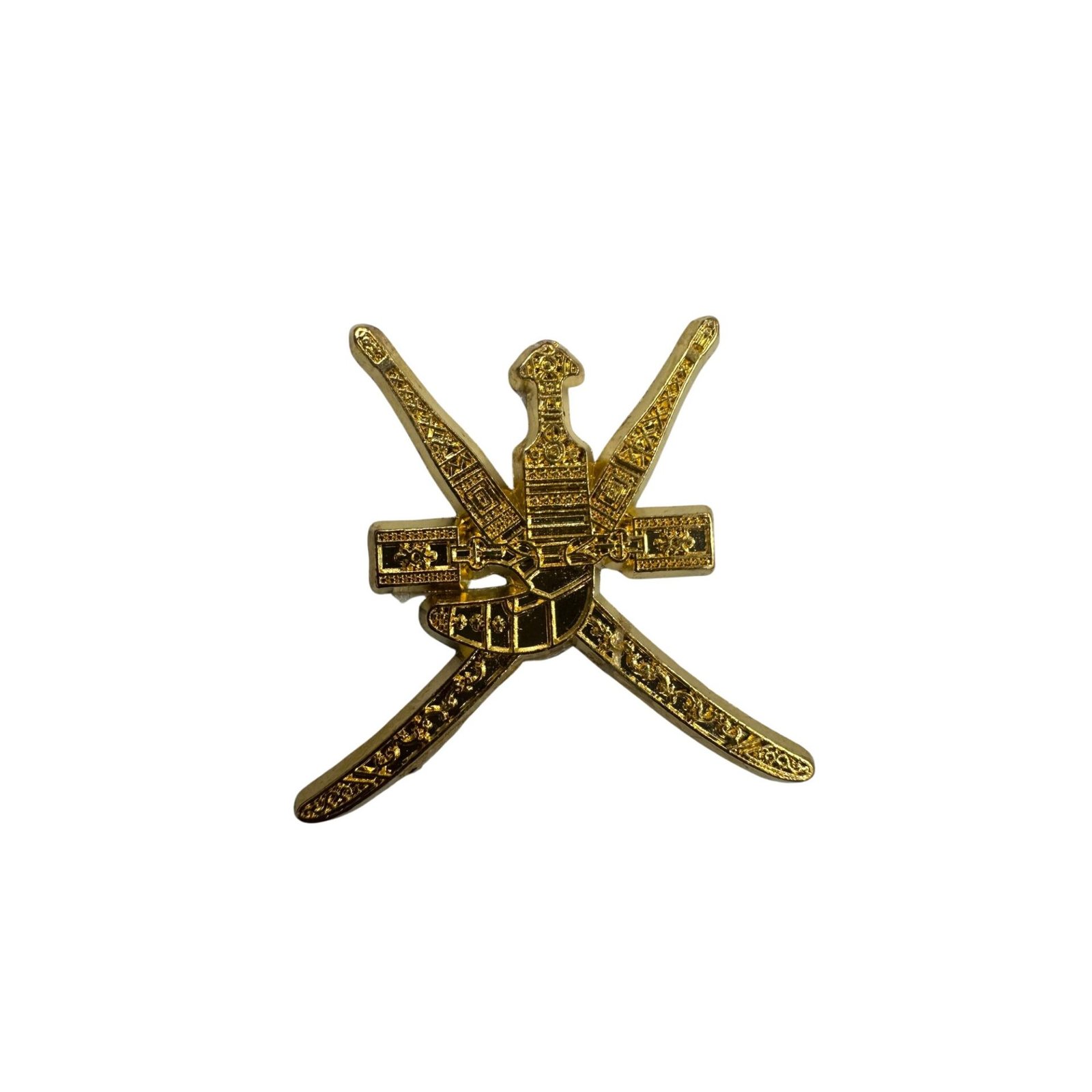 gold-omani-emblem-sticker.jpg ستيكر شعار سلطنة عُمان الذهبي مستوحى من الهوية الوطنية العمانية
