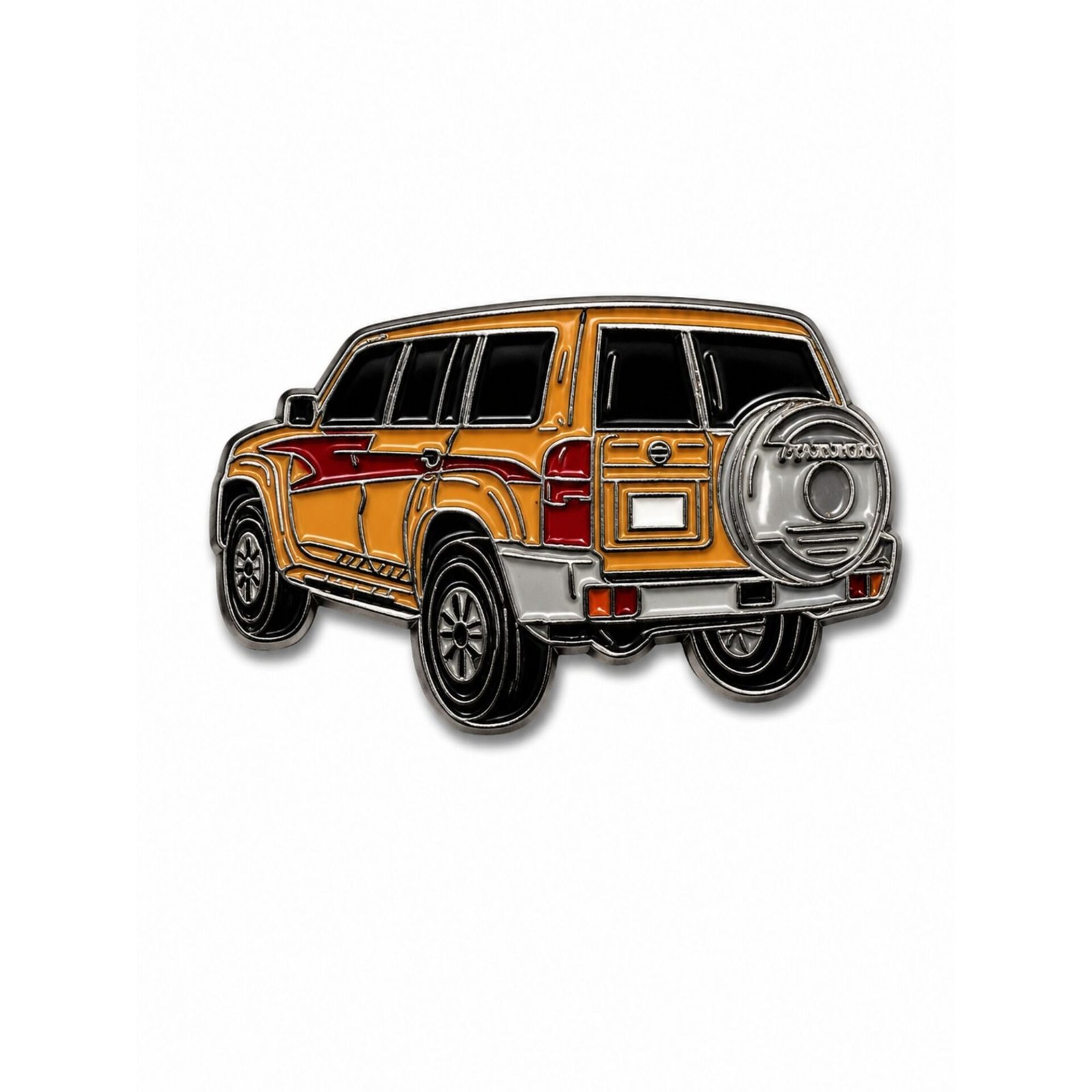 nissan-patrol-classic-4x4-sticker.jpg ستيكر نيسان باترول كلاسيك برتقالي بتصميم سيارة دفع رباعي لعشاق الباترول