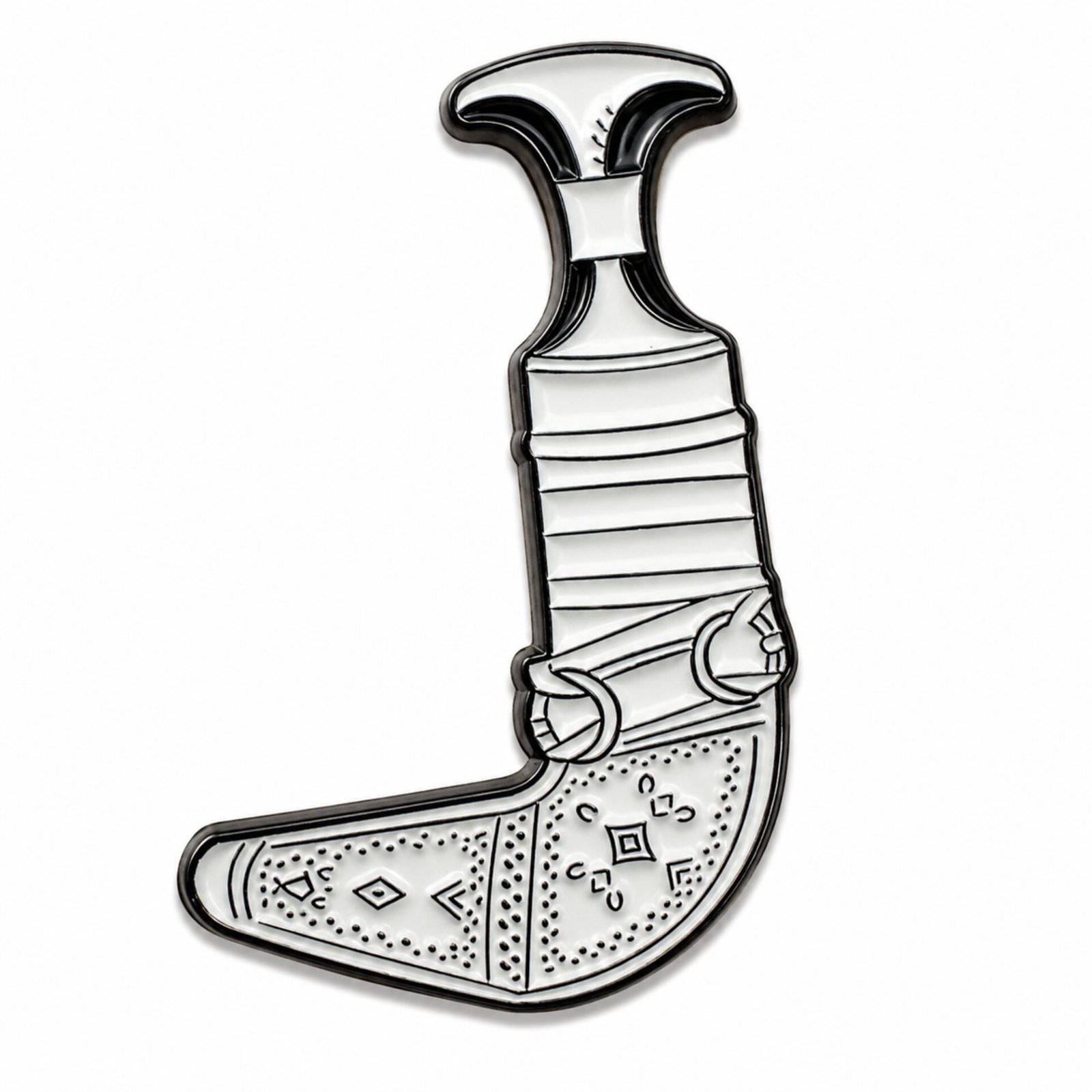silver-omani-khanjar-sticker.jpg ستيكر الخنجر العماني الفضي مستوحى من التراث والهوية العمانية