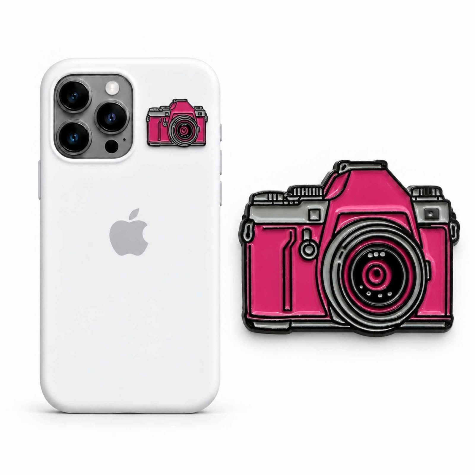 pink-camera-metal-sticker-1.jpg ستيكر معدني كاميرا وردية لمحبي التصوير على كفر الجوال