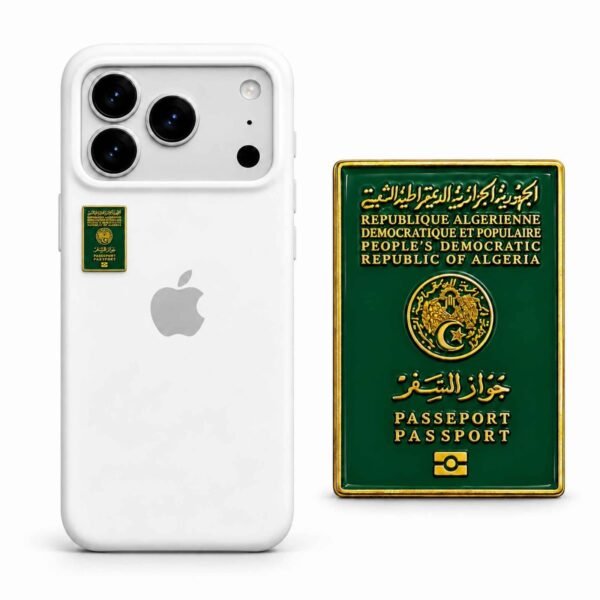 ستيكر جواز السفر الجزائري باللون الأخضر والذهبي