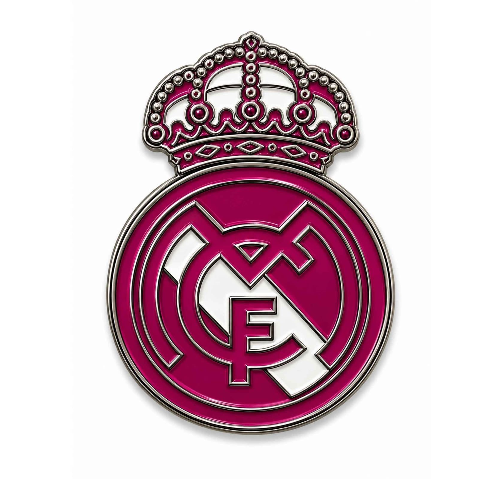 pink-real-madrid-metal-sticker-1.jpg ALT 1: ستيكر معدني شعار ريال مدريد باللون الوردي