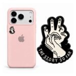 ستيكر The Story So Far أبيض وأسود بتصميم يد فني