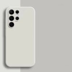 🎨 Square Edge Liquid Silicone Case for Samsung Galaxy S
