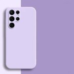 🎨 Square Edge Liquid Silicone Case for Samsung Galaxy S