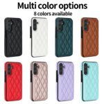 💳 Quilted Leather Case with Back Card Wallet for Samsung Galaxy