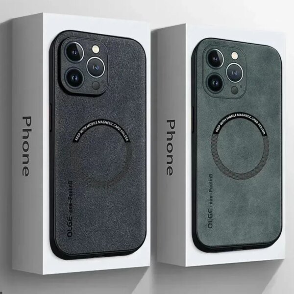 🧲 Leather MagSafe Case for iPhone