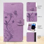 🦋 Butterfly Leather Wallet Case for Samsung Galaxy