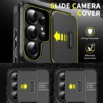 🛡️ Armoured Case with Ring & Camera Cover for Samsung Galaxy