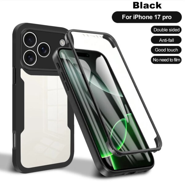 🔒 360 Full-Protection Case with Screen Protector for iPhone