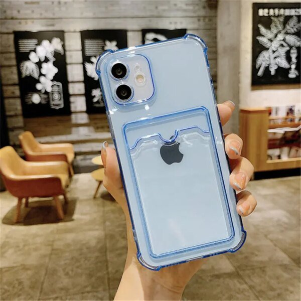 💳 Clear Case with Card Pocket for iPhone