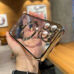 ✨ Clear MagSafe Case with Metallic Frame for iPhone
