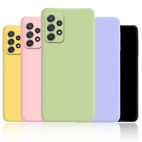 🎨 Soft Silicone Case for Samsung Galaxy