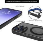 🎬 Black MagSafe Case with Stand for iPhone