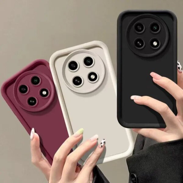 🖤 Matte Silicone Case with Camera Protection for Redmi