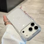 ✨ Sparkly Glitter Silicone Case for iPhone