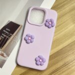 🌼 3D Flowers Silicone Case for iPhone