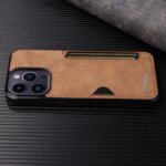 💳 Leather Case with Back Card Pocket for iPhone