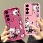 🤍 White Roses Silicone Case for Samsung Galaxy